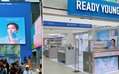 奥嘉娜携手Ready Young亮相首尔明洞 拓展专业护肤消费体验
